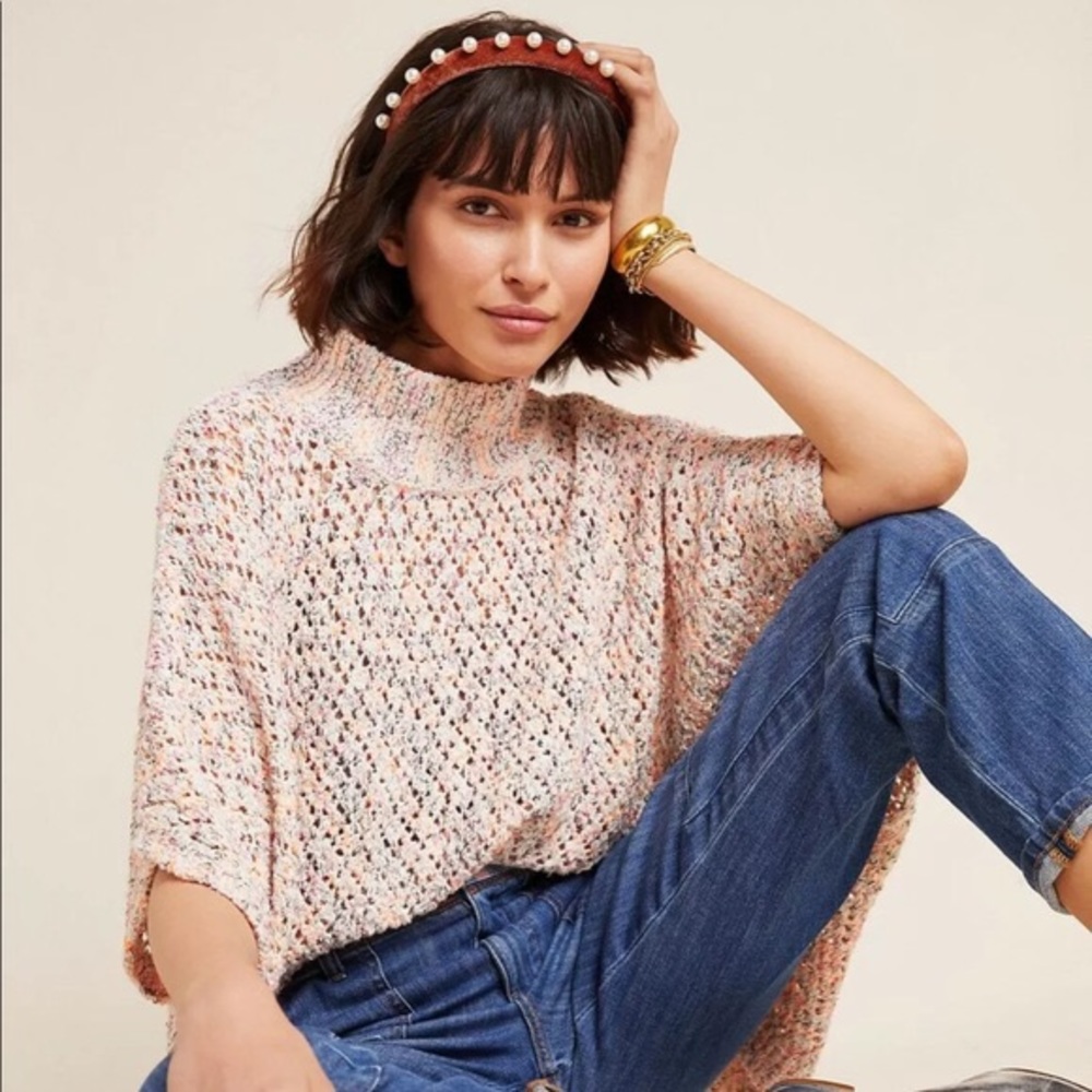 Anthropologie Hattie Weaved Poncho